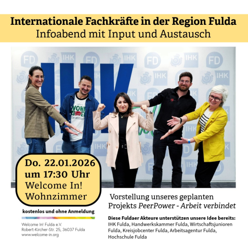 Internationale Fachkräfte in der Region Fulda: Infoabend mit Input und Austausch 